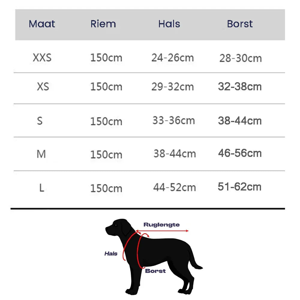 Reflecterend Harnas voor Kleine Honden Verstelbaar Ademend en Zacht Nylon Ontwerp - Ruffy