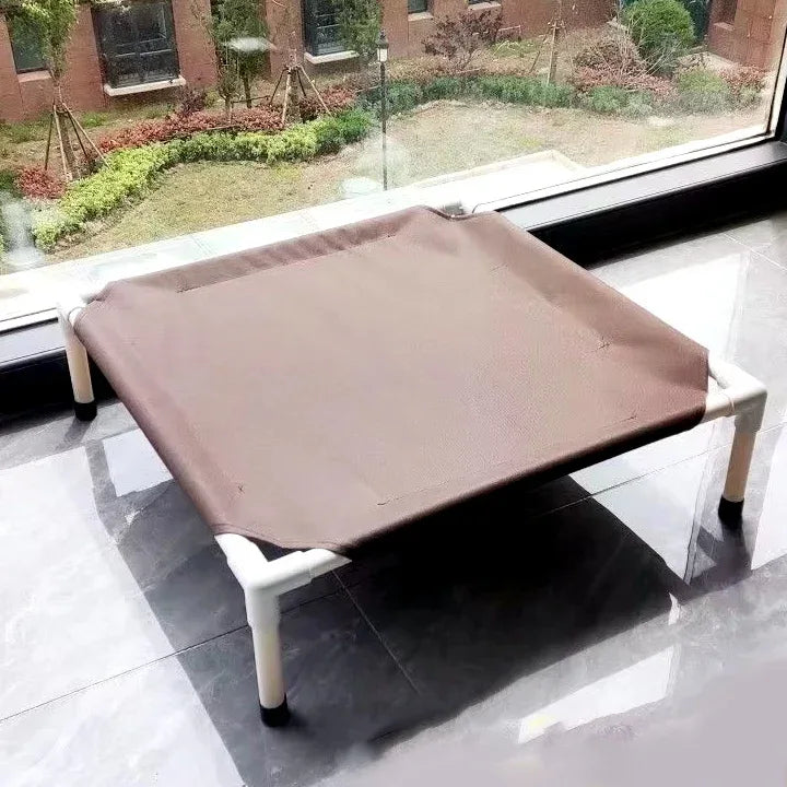 Draagbaar verhoogd honden Campingbedje Duurzaam Nylon Lichtgewicht 52x52cm Gemakkelijk schoon te maken - Ruffy