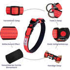 Reflecterende Nylon Halsband Zacht Gewatteerd Verstelbaar Veilig Voor Alle Hondenmaten - Ruffy