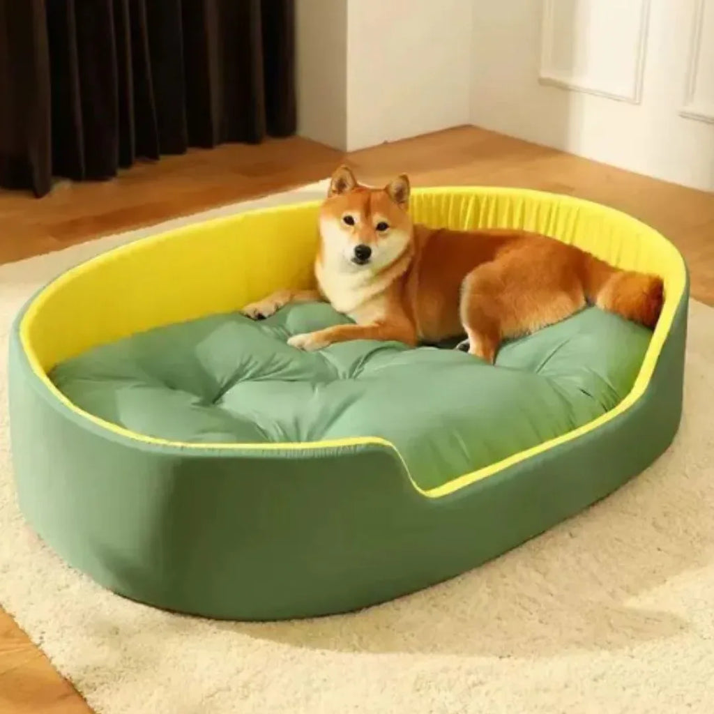 Zacht Honden Slaapkussen Verhoogde Randen En Verwijderbaar Kussen - Ruffy