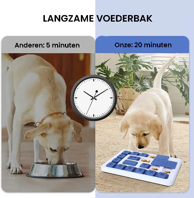 Slow Feeder Puzzel Voerbak voor Honden Mentale Stimulatie duurzaam Schoon te Maken - Ruffy