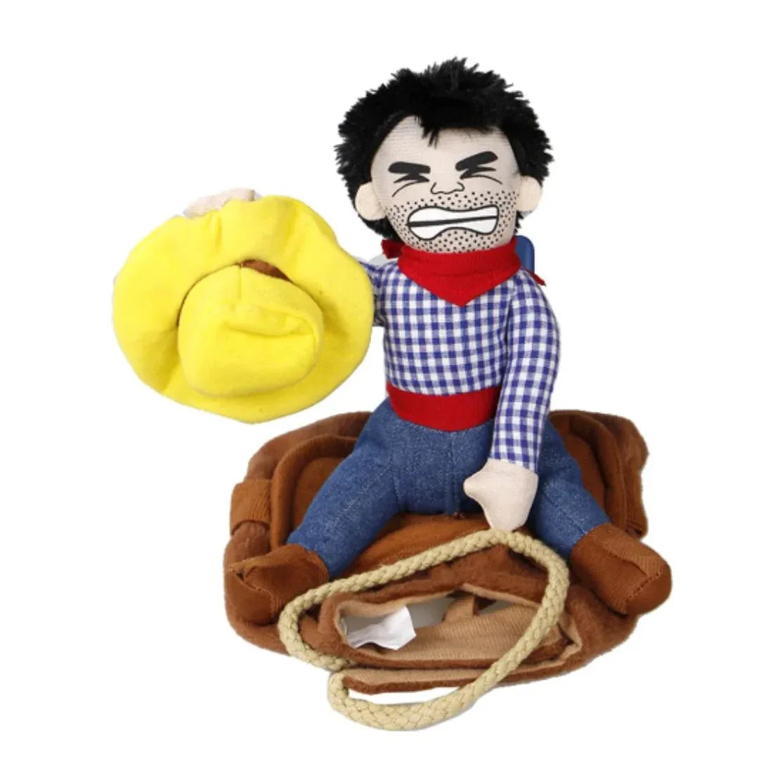 Grappig Cowboy Hondenkostuum Comfortabel Machinewasbaar Perfect Voor Halloween en Verkleedfeestjes - Ruffy