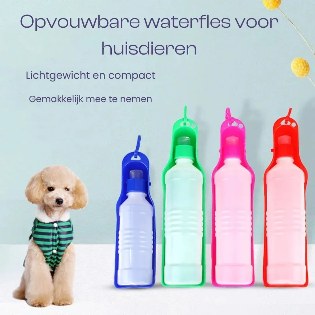 Opvouwbare Waterfles Voor Huisdieren BPA-vrij Multifunctioneel Ruimtebesparend Voor Buitenavonturen - Ruffy