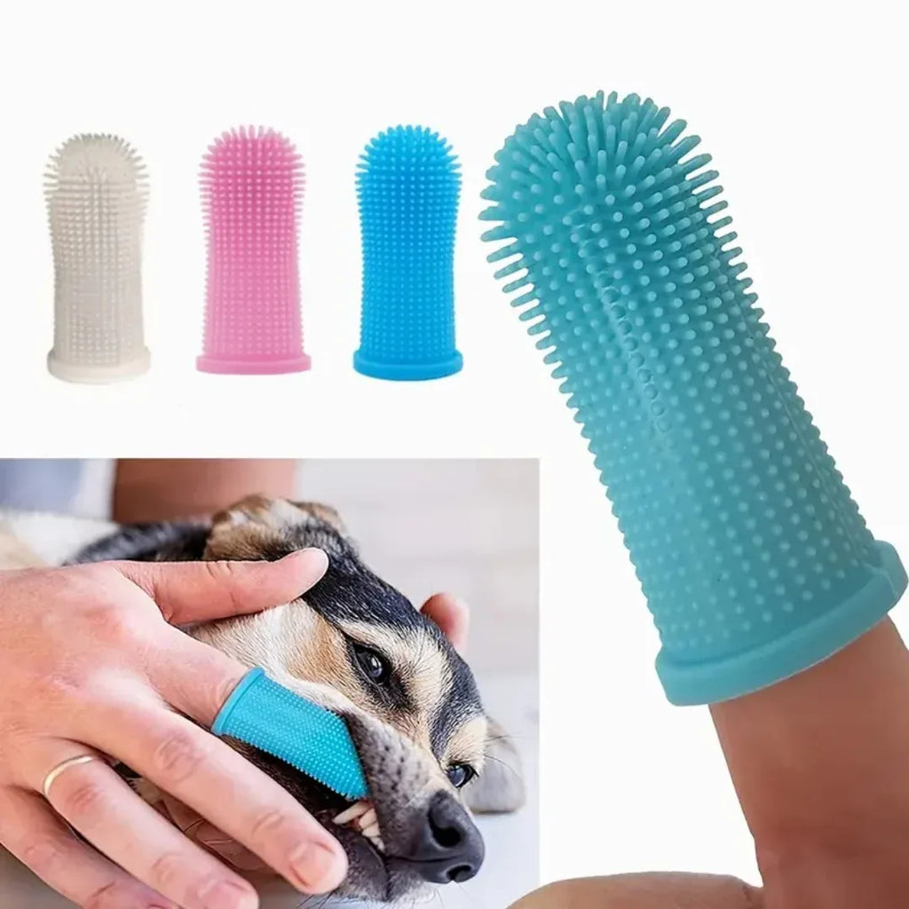 Siliconen tandenborstel voor huisdieren (2+1 GRATIS) - Ruffy