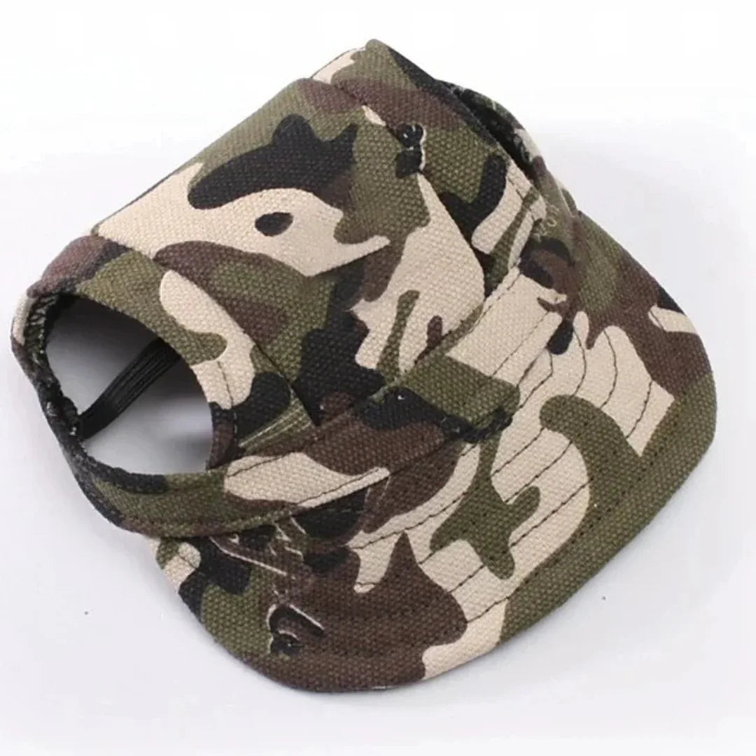 Canvas Baseballpet voor Kleine Honden Verstelbaar en UV-Bescherming Voor Zomeravonturen - Ruffy