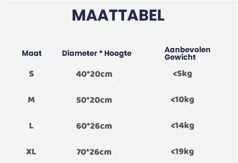 Noedelvormig Kattenbed Pluche Comfort Stijlvol Design Machinewasbaar Beschikbaar in S M L XL - Ruffy