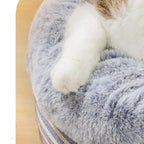 Pluche rond ligbed voor katten en kleine honden Kalmerende Nest ontwerp Duurzaam en gemakkelijk schoon te maken 50cm of 60cm - Ruffy