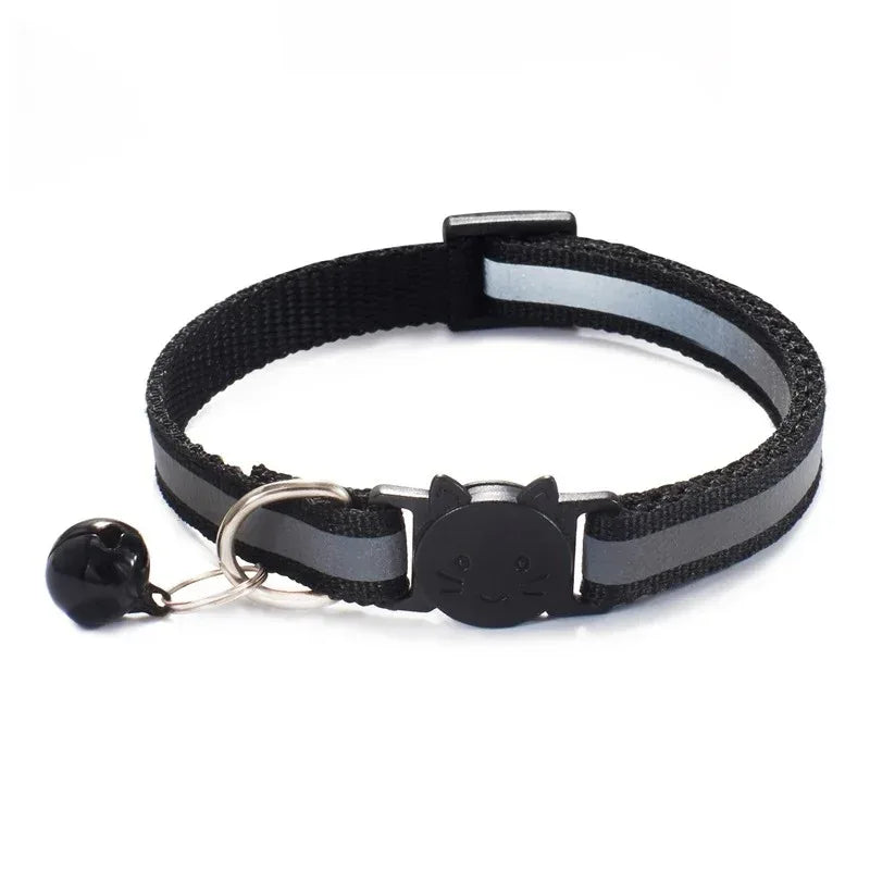 Reflecterende Kattenhalsband met Veiligheids Breakaway Lichtgewicht Verstelbare Pasvorm 19-32cm Nylon - Ruffy