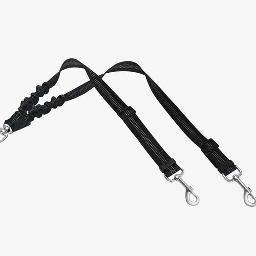 Dubbele Hondenriem | Dubbele Honden Wandeling | Klitvrijcontrol | Nylon, 100 cm - Ruffy