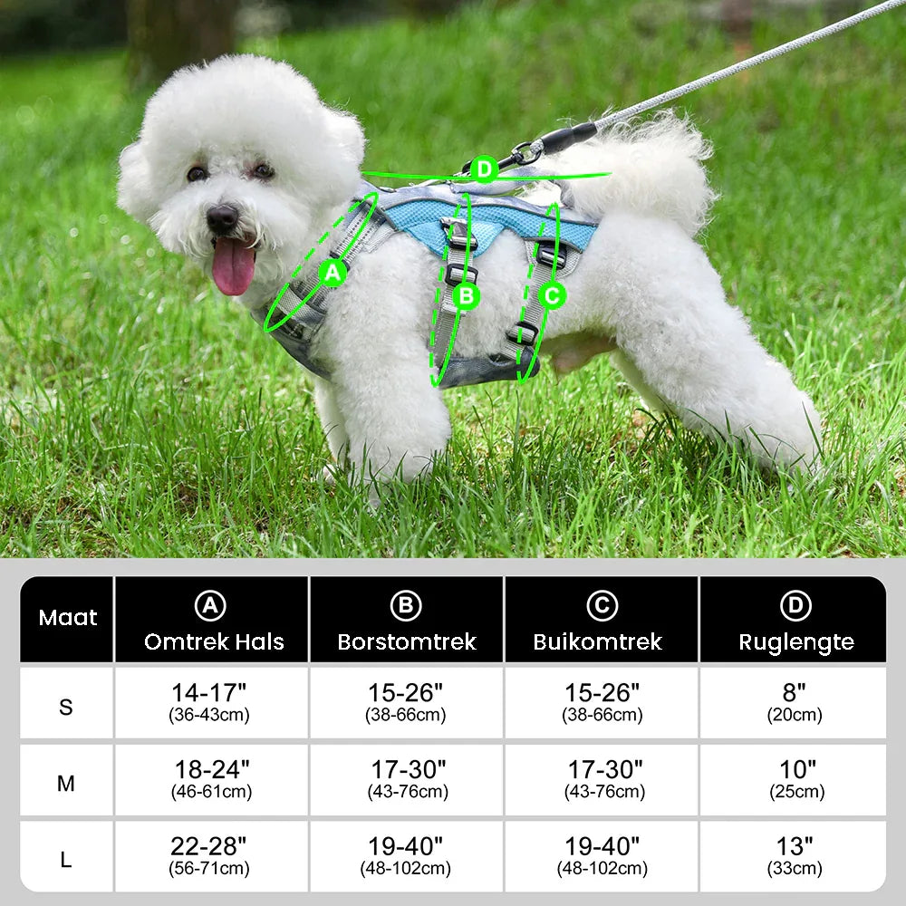 Hond Reflecterend Zomer Koelharnas - Ruffy