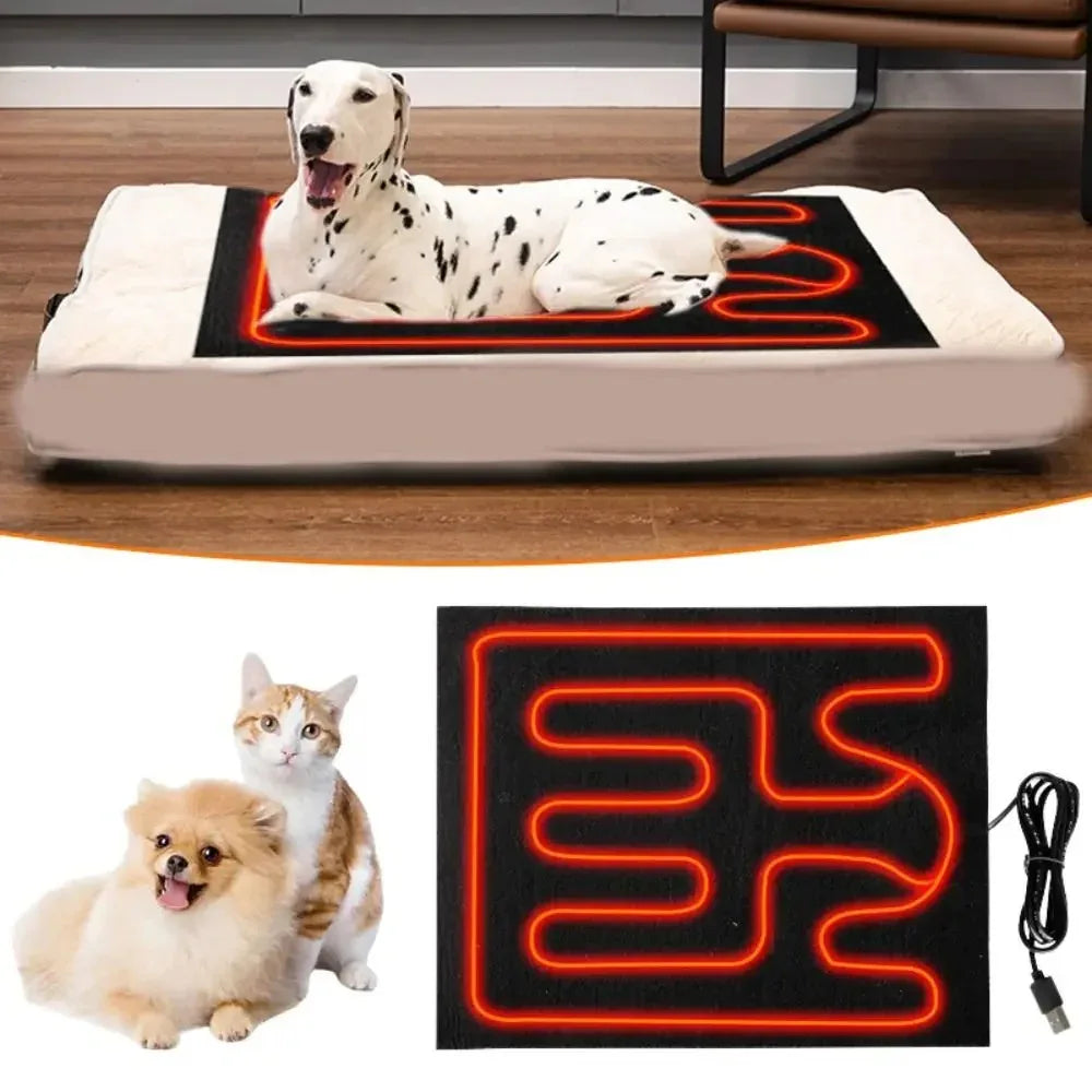 Verwarmings Mat Voor huisdieren Met USB-aansluiting - Ruffy