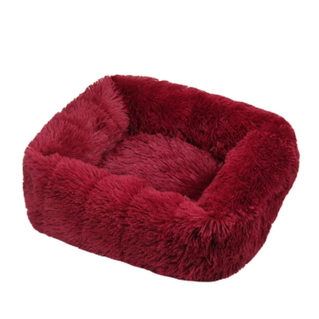 Mateju Pluche donut huisdierbed, rond pluizig huisdierkussen dik warm Mateju Pluche donut huisdierbed, rond pluizig huisdierkussen dik warm