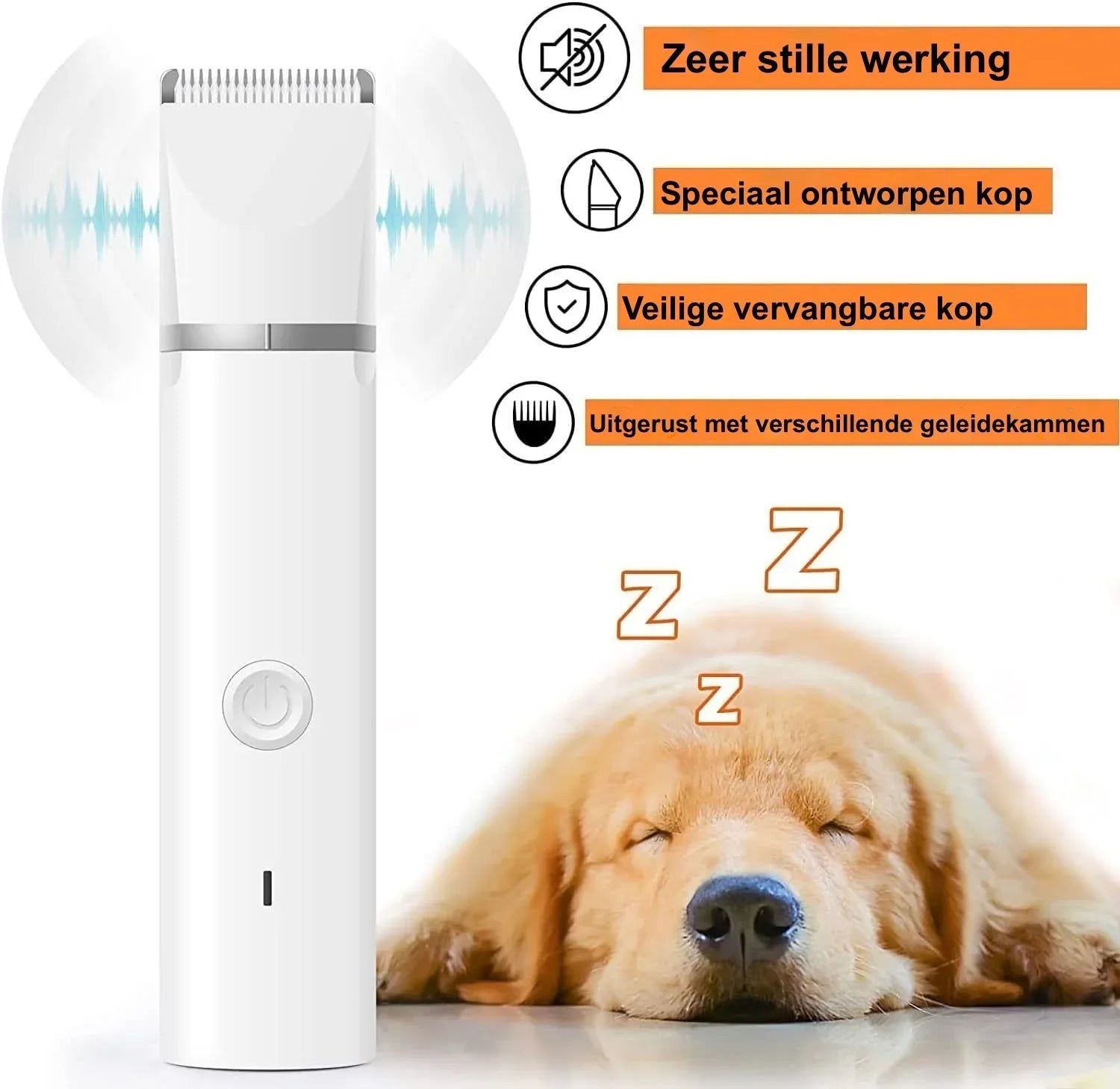 Honden Nagel Schuurapparaat Grinder Geluidsarm Snoerloos Stressvrij - Ruffy