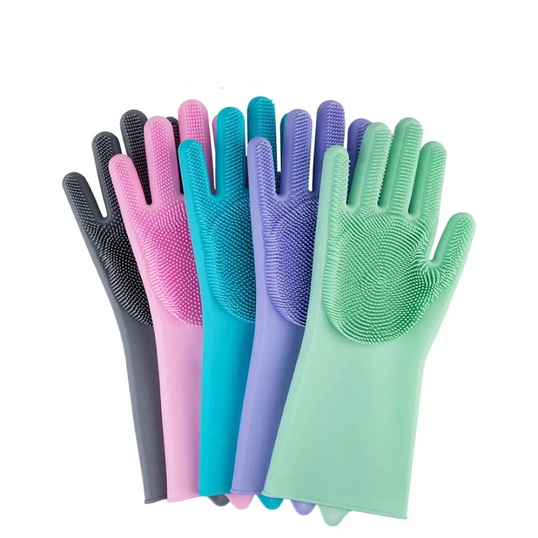 Magic Silicone Handschoenen Huisdieren Ontharing Bad Massage Veelzijdig Comfortabel Gemakkelijk Schoon te Maken Rubber - Ruffy