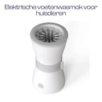 Draagbare USB Oplaadbare Pootreiniger voor Huisdieren met Zachte Siliconen Borstelharen Automatisch en Compact - Ruffy