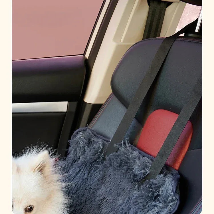 Fluffy Kalmerend Honden Autostoeltje Superzacht Veilig Antislip Gemakkelijk Te Installeren - Ruffy