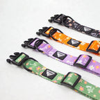 Hondenhalsband en Riem Set Bloemendesign Verstelbaar Ontsnappingsbestendig Duurzaam Nylon Veilig en Stijlvol - Ruffy