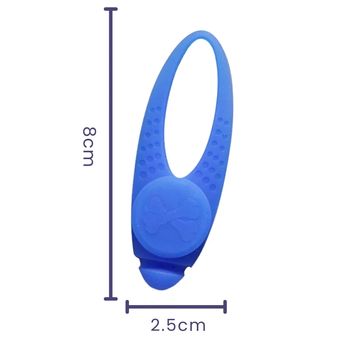 LED Silicone Knipperhanger Voor Huisdieren Verhoogde Zichtbaarheid Waterdicht Duurzaam Meerdere Knippermodi Voor Nachtveiligheid - Ruffy
