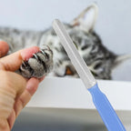 Duurzame nagelvijl voor huisdieren met rubberen handgreep met gemakkelijke grip voor honden, katten en konijnen - Ruffy