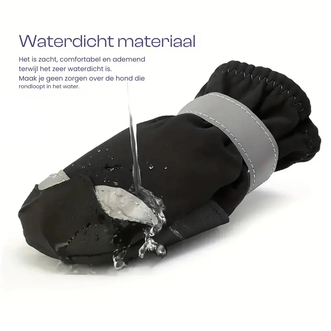 Hondenschoenen 4st Waterdicht Reflecterend Ademend Comfortabele Pasvorm Pootbescherming Polyester - Ruffy