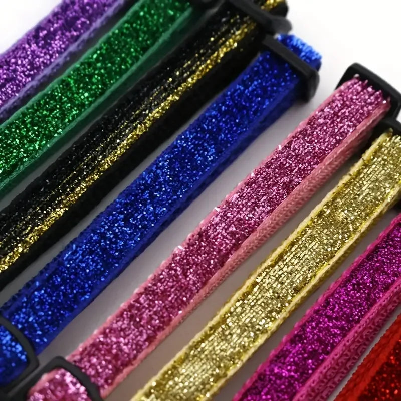 Glitter verstelbare Breakaway veiligheidshalsband voor huisdieren voor honden en katten - Ruffy