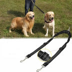 Dubbele Hondenriem | Dubbele Honden Wandeling | Klitvrijcontrol | Nylon, 100 cm - Ruffy