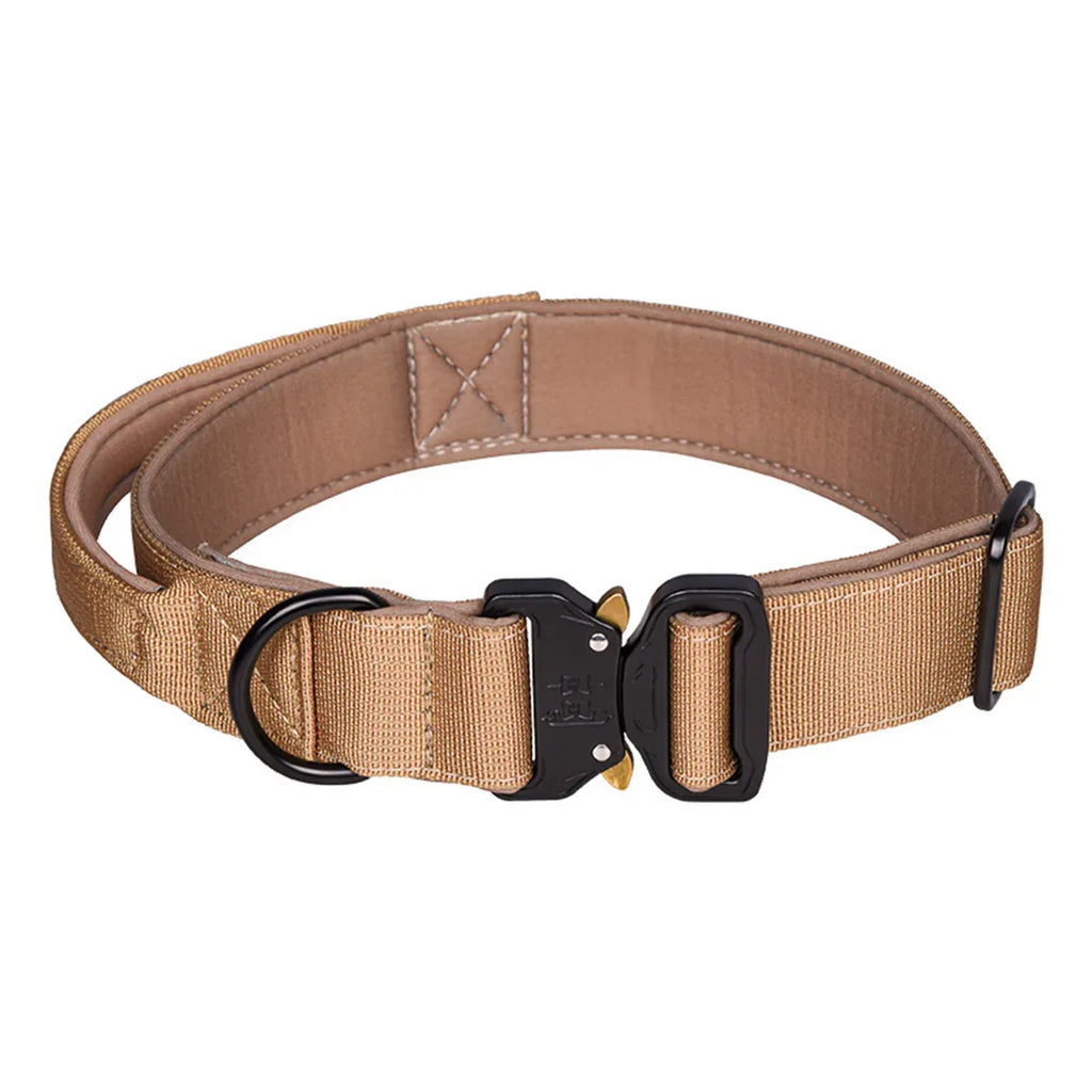 Zware Hondentrainingshalsband | Extra Sterk Nylon | Handvat - Ruffy