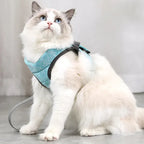 Luxe verstelbaar kattentuigje met bijpassende riem – Stijlvol en comfortabel voor dagelijkse wandelingen - Ruffy