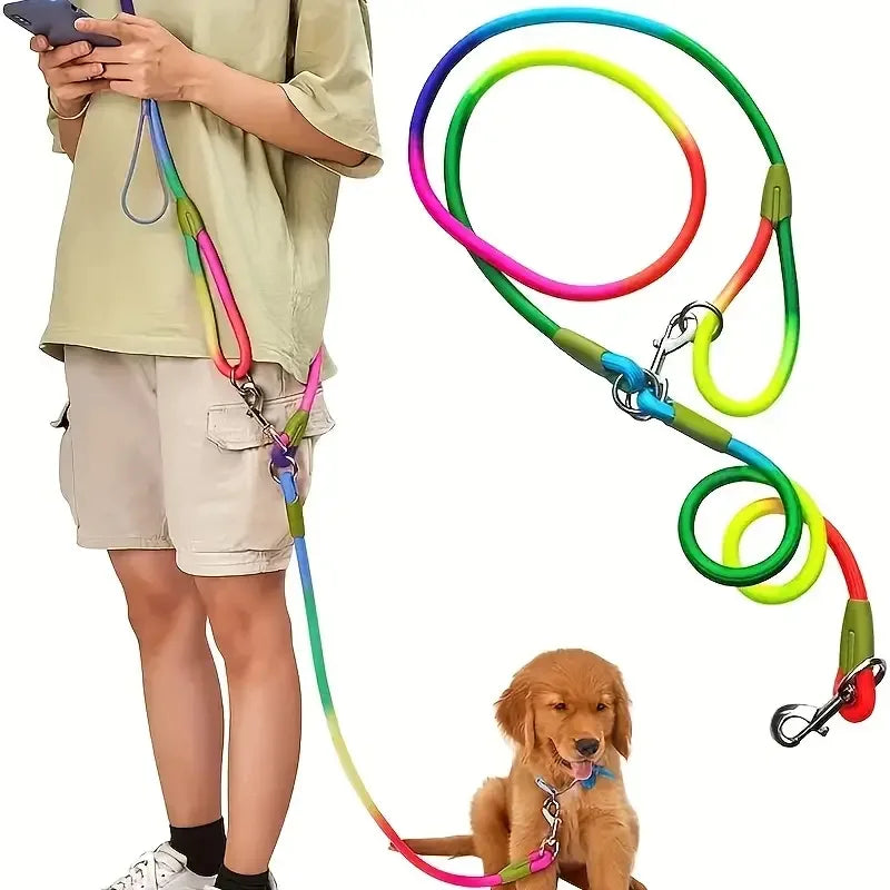Reflecterende Hands-Free Hondenriem Verstelbaar Schokdemping Duurzaam Nylon Voor Wandelen en Rennen - Ruffy