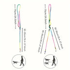 Reflecterende Hands-Free Hondenriem Verstelbaar Schokdemping Duurzaam Nylon Voor Wandelen en Rennen - Ruffy
