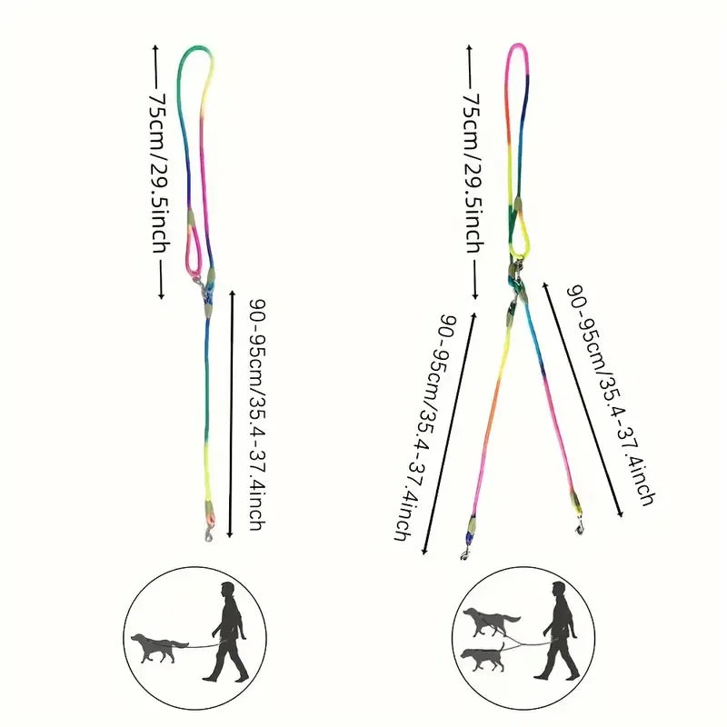 Reflecterende Hands-Free Hondenriem Verstelbaar Schokdemping Duurzaam Nylon Voor Wandelen en Rennen - Ruffy