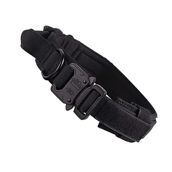 Hondenhalsband en Riem Set | Tactisch Zwaar Nylon | Metalen Gesp - Ruffy