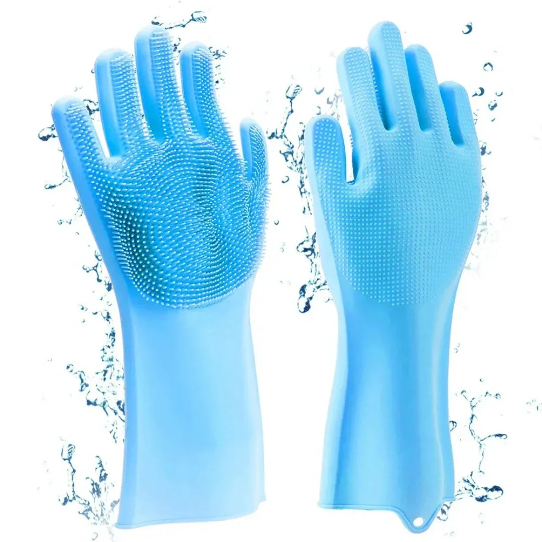 Magic Silicone Handschoenen Huisdieren Ontharing Bad Massage Veelzijdig Comfortabel Gemakkelijk Schoon te Maken Rubber - Ruffy