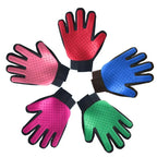 Handschoenborstel Honden en Katten Ontharen Verzorging Zachte Massage Comfortabel Rubber Duurzaam (2+2 GRATIS) - Ruffy
