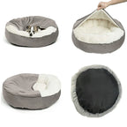 Orthopedisch Donut honden bed Met Kap Deken Om Weg Te Kruipen - Ruffy
