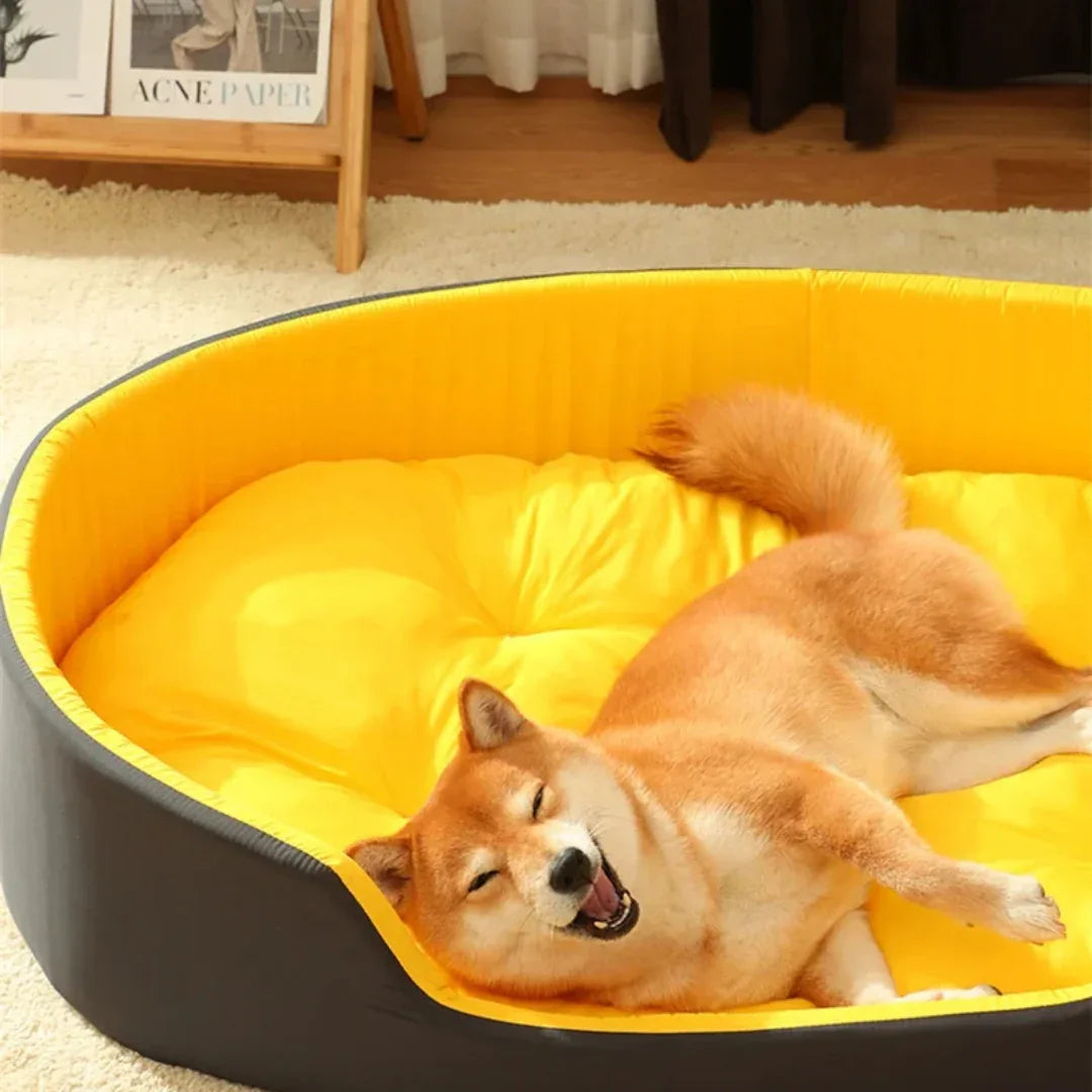 Zacht Honden Slaapkussen Verhoogde Randen En Verwijderbaar Kussen - Ruffy