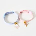 Verstelbare kattenhalsband met snelsluiting en ingebouwde bel – leuk en duurzaam fluwelen ontwerp - Ruffy