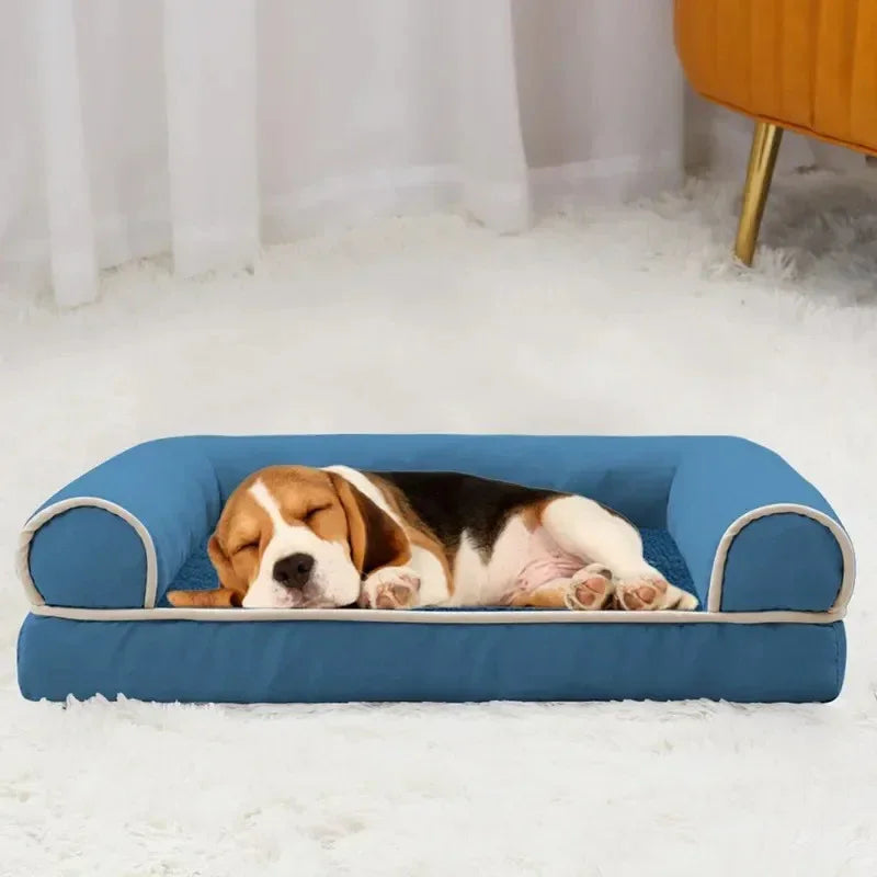 Orthopedisch Hondenkussen | Hoge Ondersteunende Randen | Memory Foam | Wasbare Hoes - Ruffy