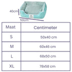 Wasbare gevoerde pluche hondenmand - Ruffy