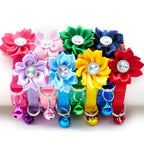 Wholesale 100 stuks verstelbare bloem halsband hond Puppy Tuig kat huisdier halsband release gesp schattig voor Puppy ketting met bel - Ruffy