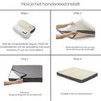 Luxe Traagschuim Hondenbed Pluche Comfort Orthopedisch Afneembare Wasbare Hoes Antislipbasis - Ruffy
