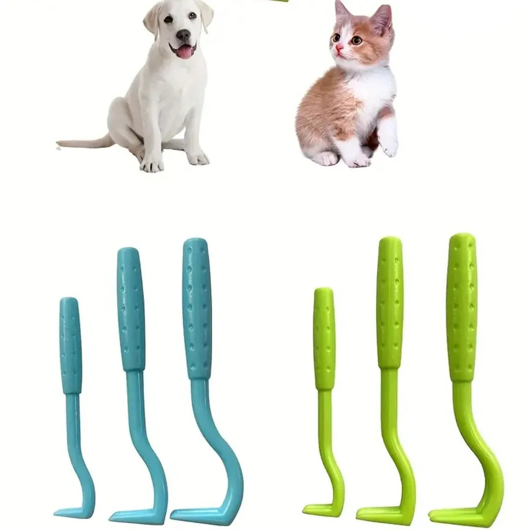 Tekenverwijderingshaken Huisdieren Veilig Compact Duurzaam Geschikt voor Honden en Katten Kunststof - Ruffy