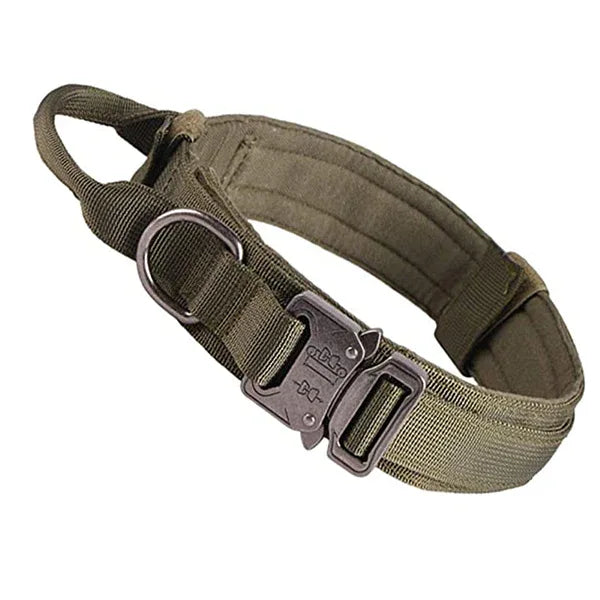 Hondenhalsband en Riem Set | Tactisch Zwaar Nylon | Metalen Gesp - Ruffy