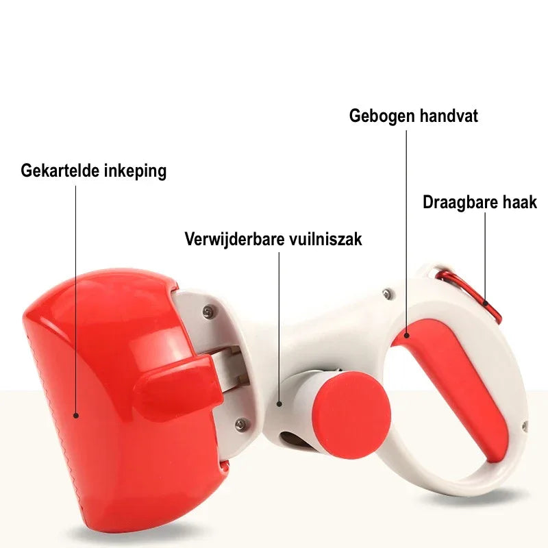 Poep Schepper Uitwerpselen Reiniger Duurzaam Lichtgewicht Comfortabel Handvat Draagbaar ABS Plastic - Ruffy