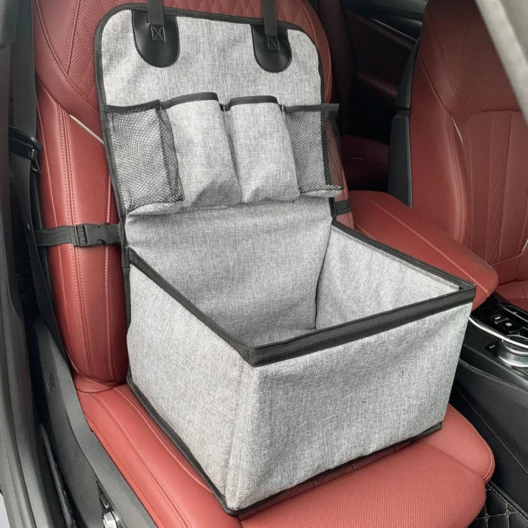Premium Autostoel Voor Honden Met Opbergvakken Comfortabel Veilig Machinewasbaar Eenvoudige Installatie - Ruffy