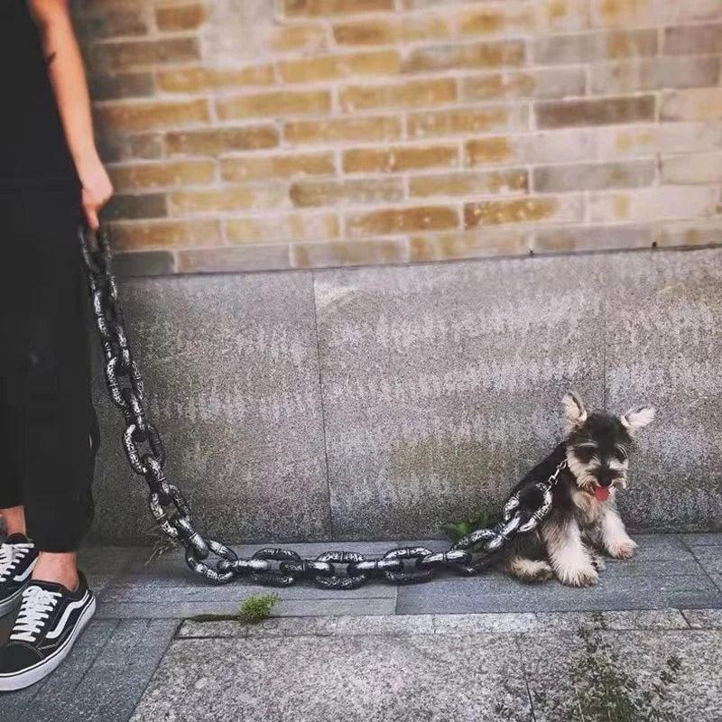 Hondenriem | Zware Dikke Plastic Ketting | Veilige Clip | Voor Grote Honden - Ruffy