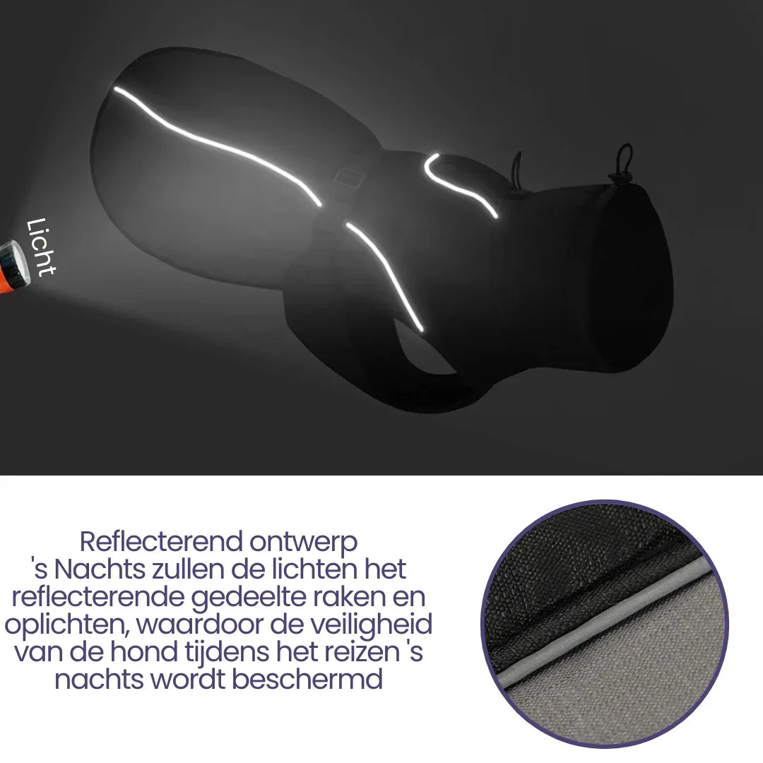 Waterdichte Winterjas Voor Grote Honden Warm Gewatteerd Reflecterend Volledige Dekking Machinewasbaar - Ruffy