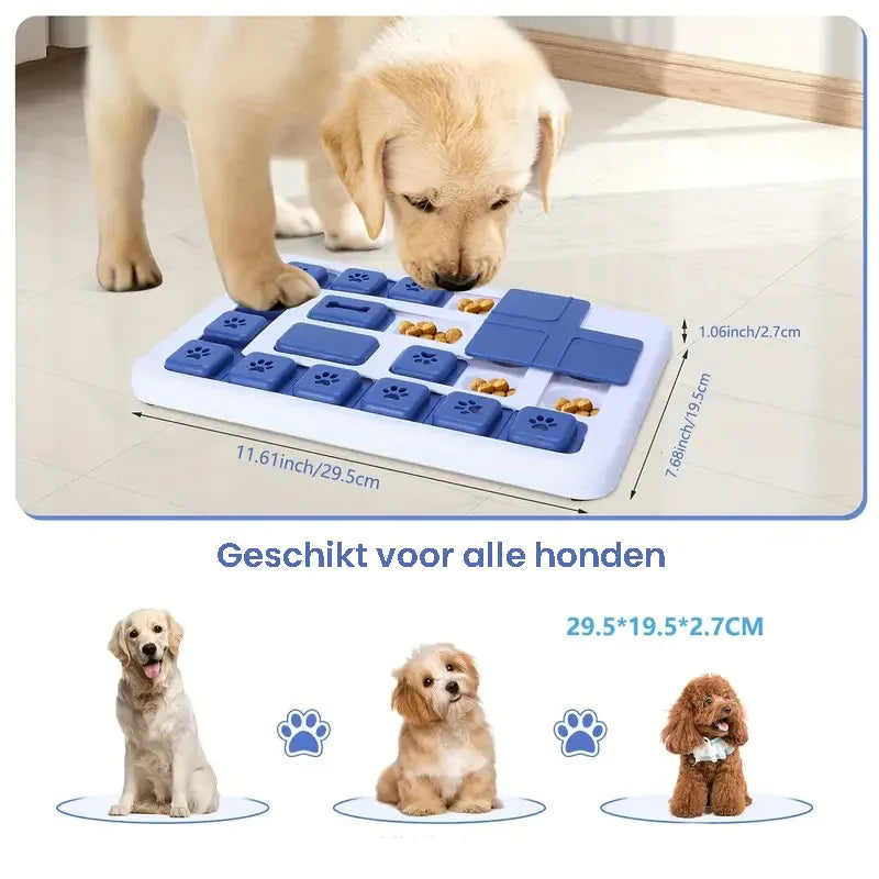 Slow Feeder Puzzel Voerbak voor Honden Mentale Stimulatie duurzaam Schoon te Maken - Ruffy