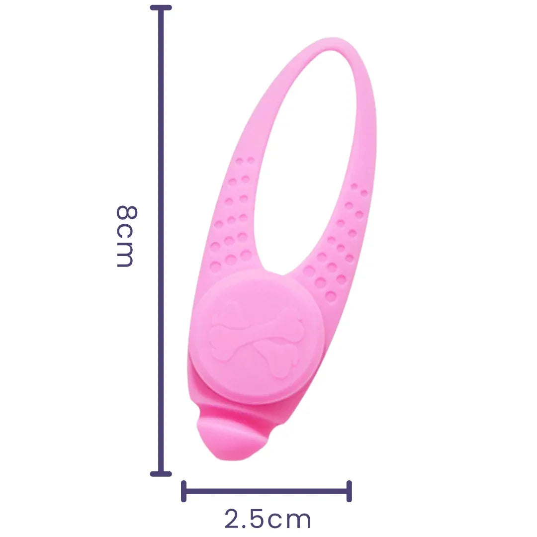 LED Silicone Knipperhanger Voor Huisdieren Verhoogde Zichtbaarheid Waterdicht Duurzaam Meerdere Knippermodi Voor Nachtveiligheid - Ruffy