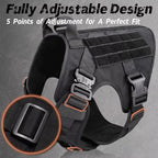 Duurzaam Molle-Systeem Hondenharnas – Robuust 1050D Nylon met Verbeterde Controle en Snelontgrendelbare Gespen - Ruffy